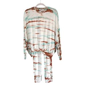 YOUNG FABULOUS & BROKE Tie Dye Jogger Sweatsuit Set NWT